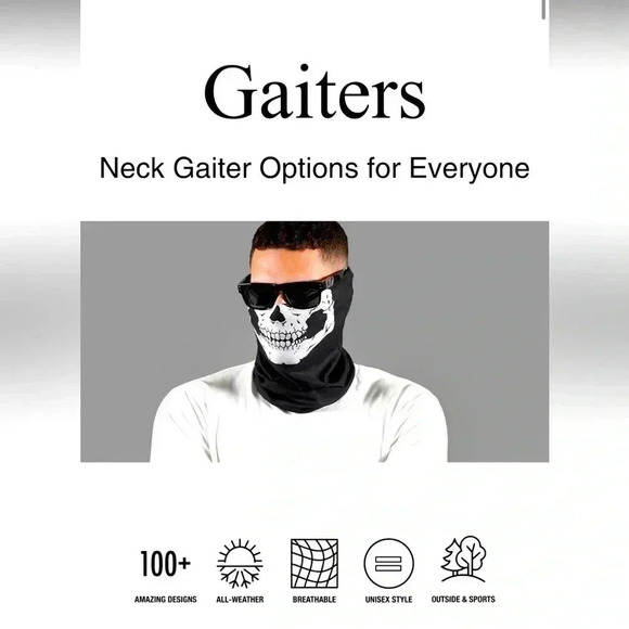 Sleefs neck gaitors - a collection of 7 in a variety of designs. - Picture 3 of 8